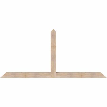 Ekena Millwork Portland Smooth Timber Gable Bracket, Douglas Fir, 108"W x 49"H x 5 1/2"D x 5 1/2"F, 11/12 Pitch GBW108X49X0606POR00SDF